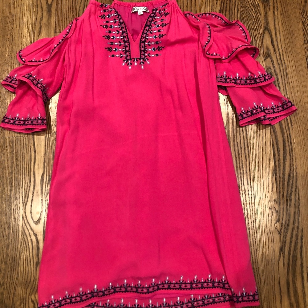 Bright pink summer vacation dress!